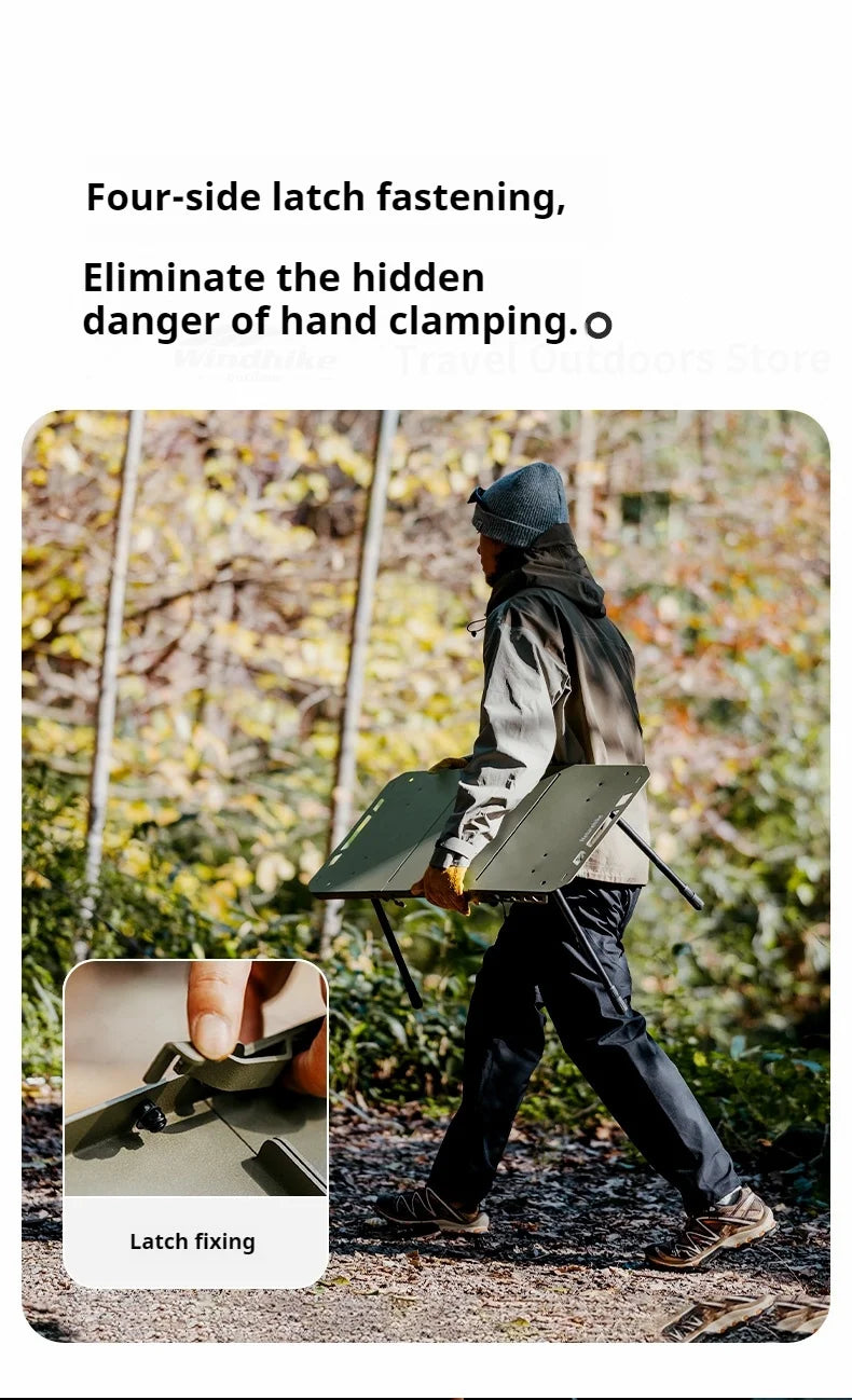 Naturehike Outdoor Igt Table Multifunctional Camping Tactical Table Adjustable Height Picnic Portable Folding Lightweight Table