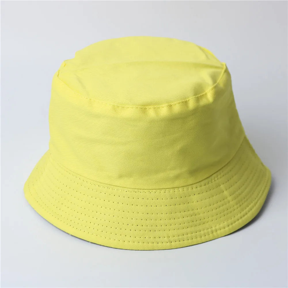 Free Custom LOGO Design Double-sided Bucket Hat Ladies Men Summer Fishing Hat Leisure Fishing Hat Panama  Bob Bucket Gorros