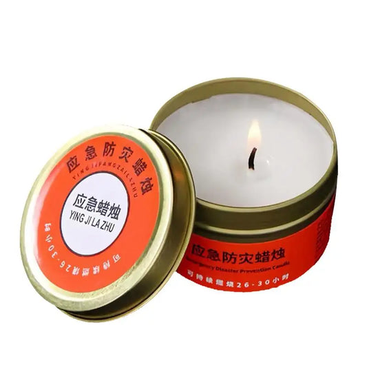 Camping Candles Survival 30 Hour Home Candles Lighting Long Burning Windproof Camping Slow Burn Tea Light Light & Heat Source