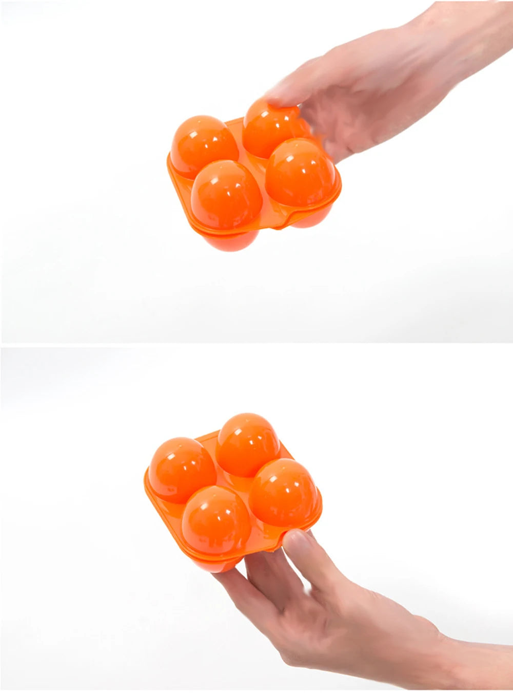 Outdoor Camping Tableware Portable Camping Picnic BBQ Egg Box Container Egg Storage Boxes Travel Kitchen Utensils Camping Gear