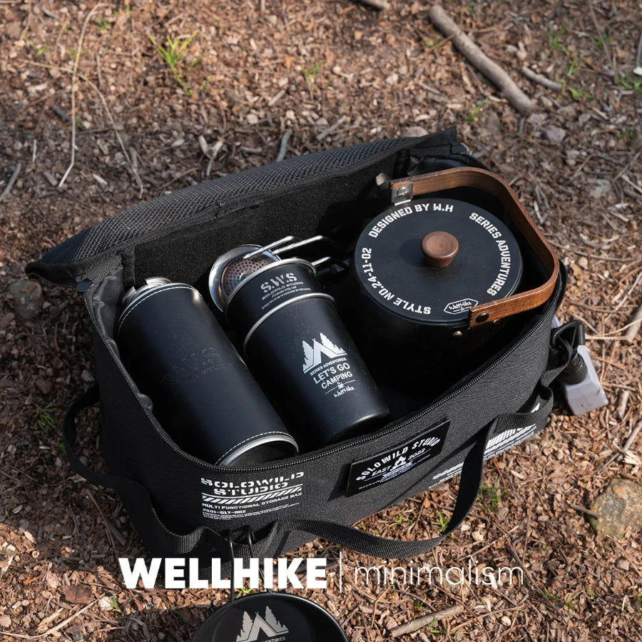 Cross-border Multi-functional Outdoor Camping Large Capacity, Camping Equipment Storage Bag,  Tableware Tools, Gas Tank Sundries