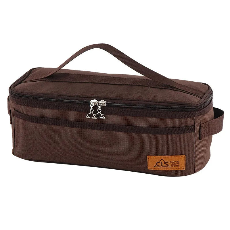 Camping Travel Cooking Utensils Storage Bag, Travel Bag, Portable BBQ Camping Cookware Kitchen Toolkit