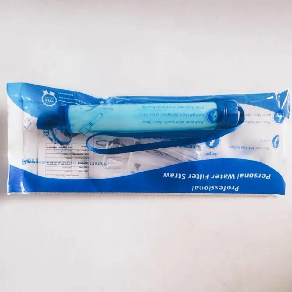 Outdoor camping emergency water filter, outdoor life emergency filtration, direct drinking, individual water purifier, steriliza