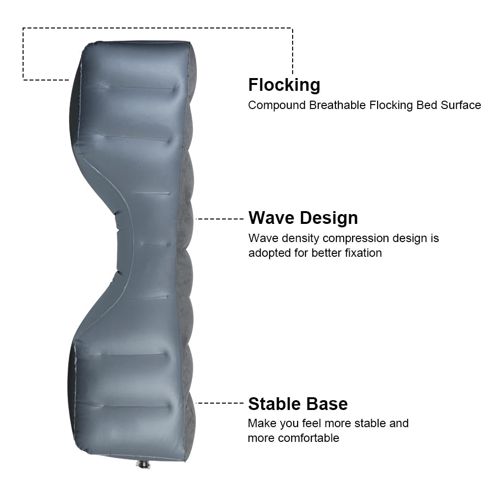 Car Bed Mattress 130*27*33cm Air Cushion Back Seat Gap Pad Inflatable For Travel Camping Outdoor