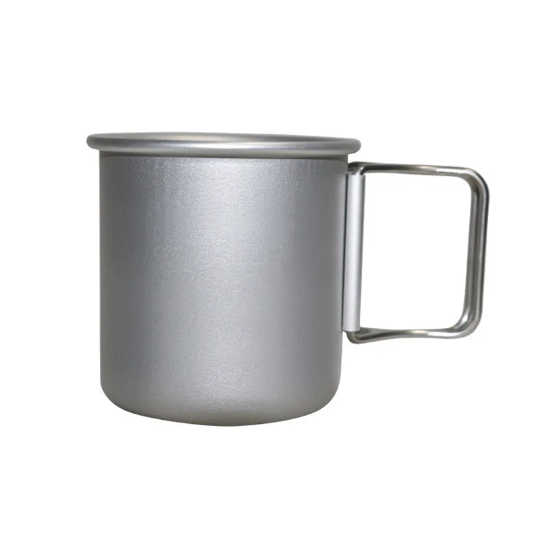 Camping Mug Aluminum Alloy Cup Tourist Tableware Picnic Utensils Outdoor Kitchen Equipment Travel Cooking Set Cookware Hiking