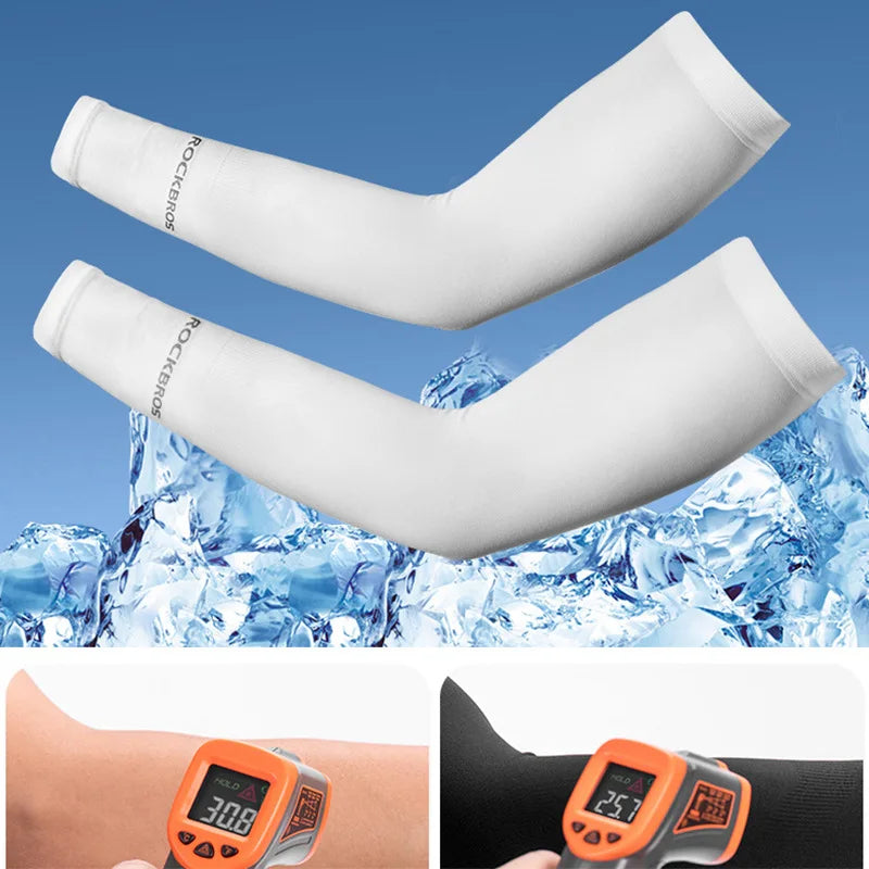 Breathable UV Protection Cycling Arm Sleeves for Outdoor Sports Road Bike Sun Guard Gear Arm Sleeves Sun UV Protection for Men