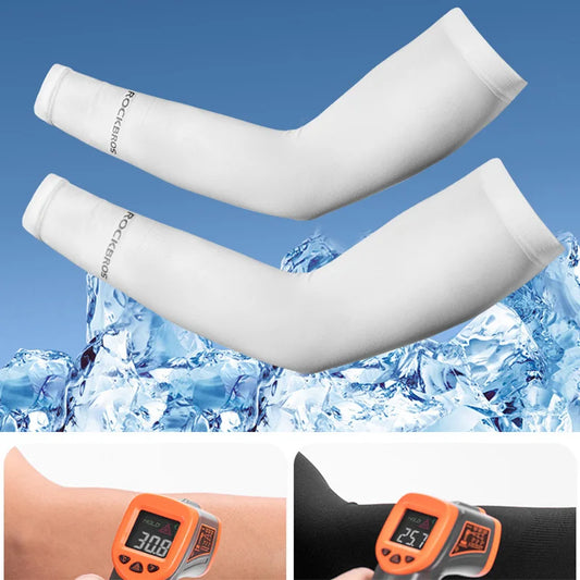 Breathable UV Protection Cycling Arm Sleeves for Outdoor Sports Road Bike Sun Guard Gear Arm Sleeves Sun UV Protection for Men