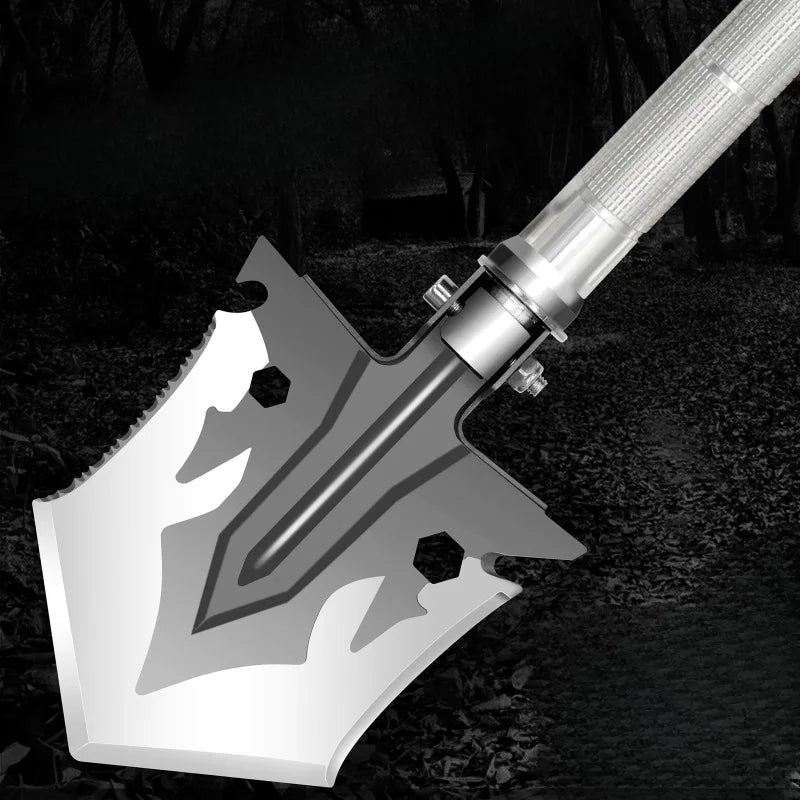 Outdoor Multifunctional Shovel Outdoor Camping Folding Collapsible Shovel Outdoor Survival Non-slip Handle Adjustable Tools