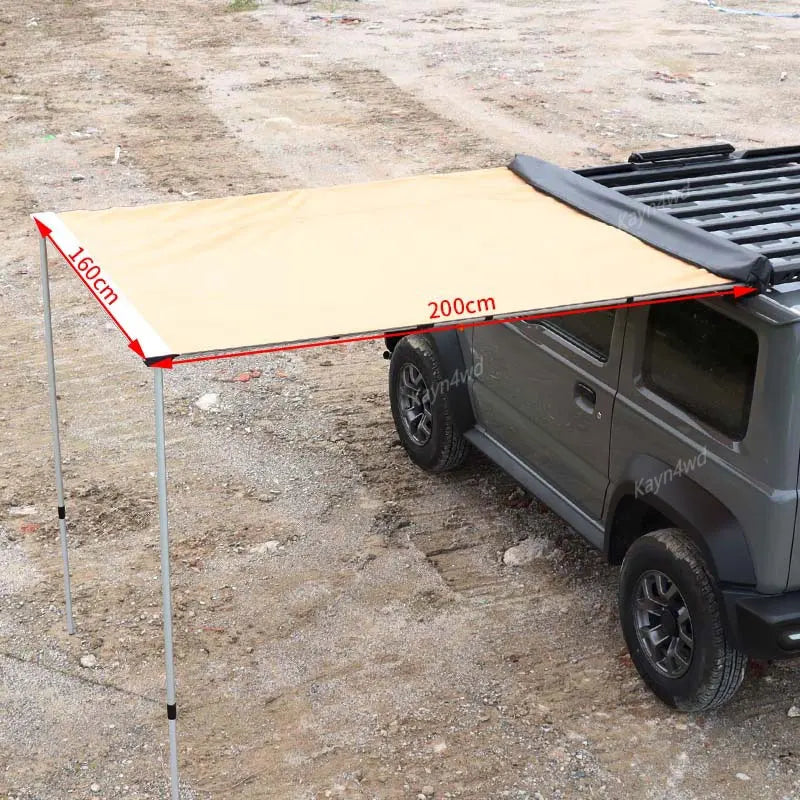 Off-Road 4x4 Accessories Roof Side Tarp Tent Sunshade Waterproof For 3 Door 2019+ SUZUKI Jimny JB64 JB74 Outdoor Camping Tent