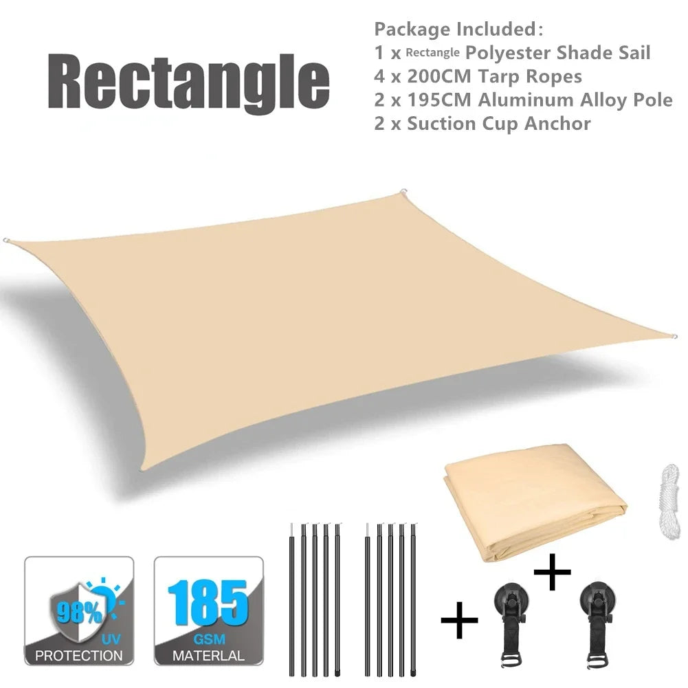 Portable Car Side Awning Tent Waterproof Oxford Awning Anti-UV Car Tent Camping Tailgate Sun Shelter for Camping Fishing Travel