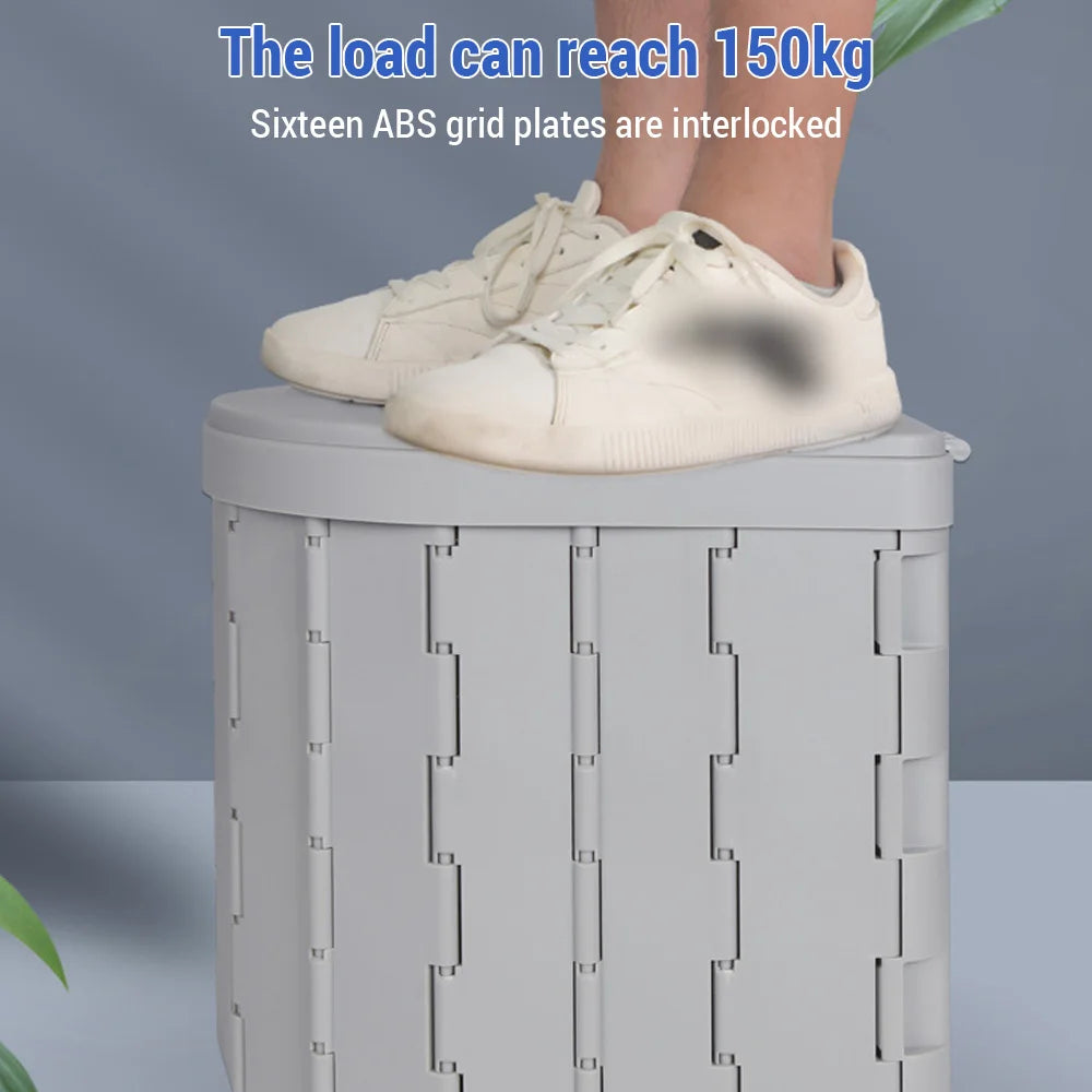 Portable Toilet for Camping Convenient Car-mounted Folding Toilet for Travel Outdoor Portable Potty Odor-proof and Non-slip