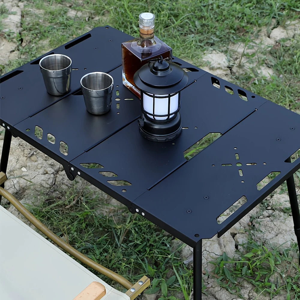 WESTTUNE Folding Camping Table UltraLight Portable Aluminum Alloy Tactical Table for Camping Picnic Travel Outdoor Furniture