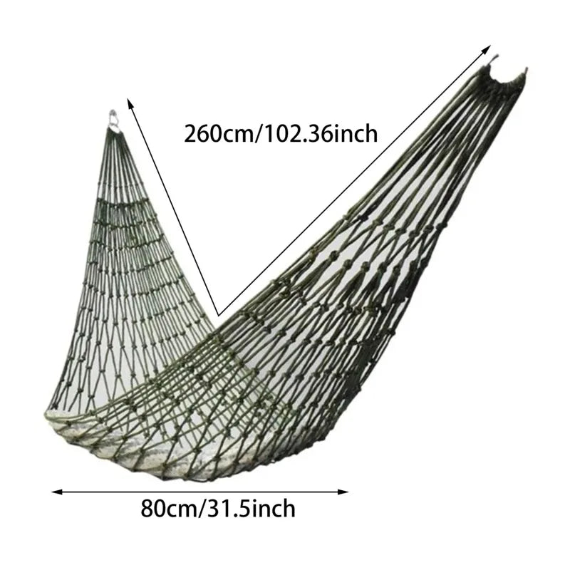 2025 Portable Outdoor Sport Hammock, Camping Hammock Mesh Net for Garden Beach Yard Travel Swing Hanging Bed