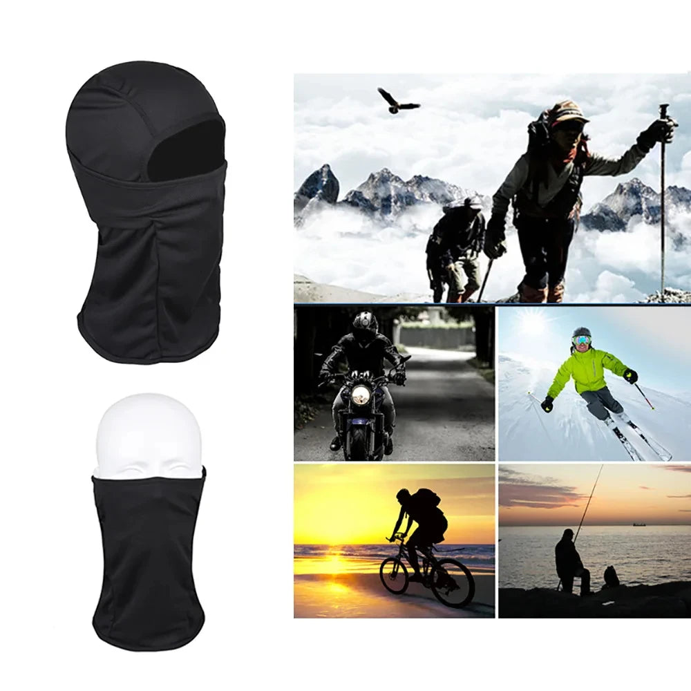 Men's Tactical Baraklava Mask Summer Sunscreen Leggings Hiking Scarf Motorcycle Bicycle Helmet Wind Hat Fishing Hat