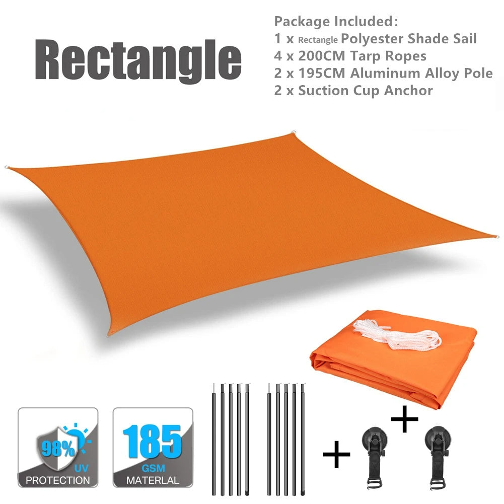 Car Shelter Shade Camping Side Car Roof Top Tent Awning Waterproof UV Portable Camping Tent Automobile Rooftop Rain Canopy