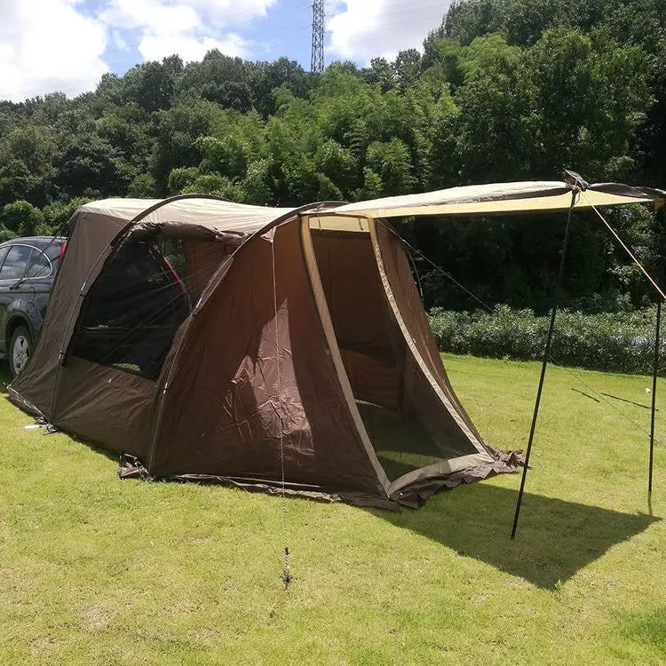 Outdoor Folding Portable Car Rear Awning Tent Multi-person Rainproof Pergola Camping Canopy Tent