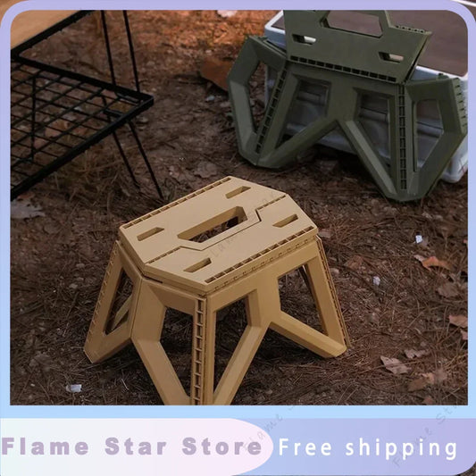Folding Stool Camping Stool Portable Outdoor Fishing Camping Mazar Stall Children's Small Stools Household Plastic Small Stools