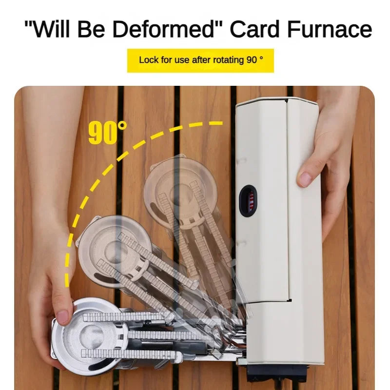 Camping Gas Stove Portable Folding Gas Burner Outdoor Gas Stove Folding Card Stove Picnic Grill Fire Heating System