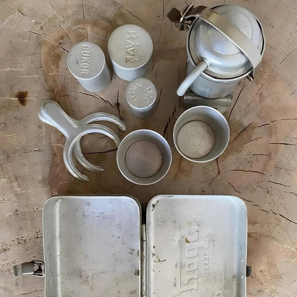 Reusable Extra RARE Collectors Camping Coffee Multipurpose Easy To Clean Camp Cookware Maker Set with Camp Pot Cups Mini