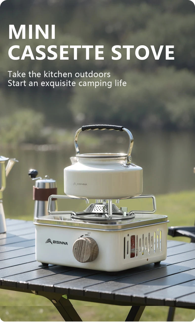 BISINNA Camping Gas Stove 2800W High Firepower Portable Cassette Furnace Outdoor Gas Burner Picnic Camp