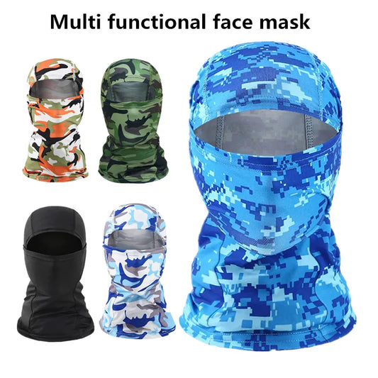 Men's Tactical Baraklava Mask Summer Sunscreen Leggings Hiking Scarf Motorcycle Bicycle Helmet Wind Hat Fishing Hat
