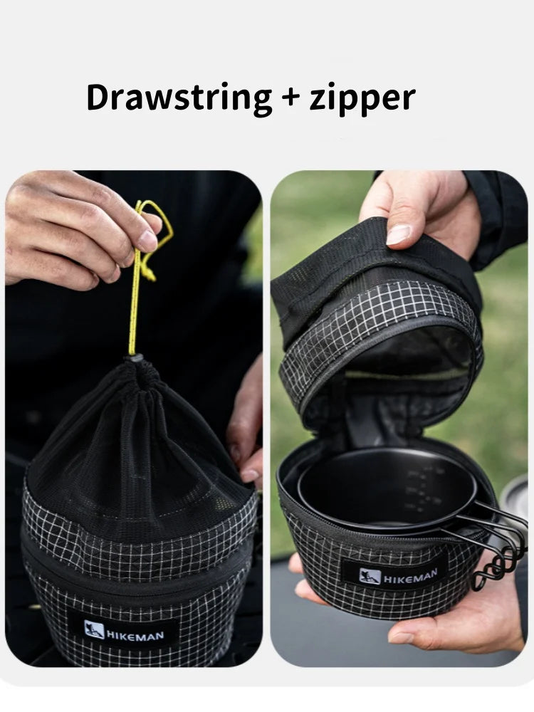Camping Bowl Storage Bag Outdoor Camping Portable Tableware Storage Bag Multi-Function Storage Bag