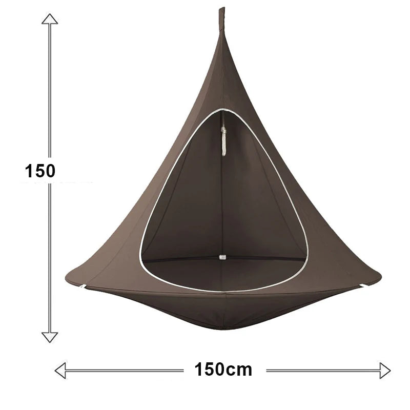 Hammock Outdoor Camping Travel Hammock Waterproof Hanging Hammock Sofa Hanging Swing Garden Hanging Tent Terrace Decoration