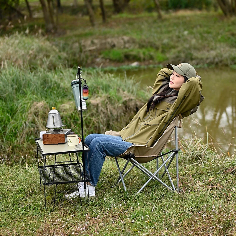 Outdoor Folding Moon Chair Portable Chair Camping Chair Picnic Gear Fishing Small Horse Stool Student Sketching