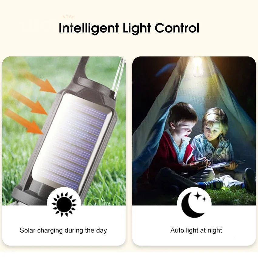 New solar powered charging camping lamp, atmosphere lamp, multifunctional handheld tungsten filament lamp, outdoor retro camping
