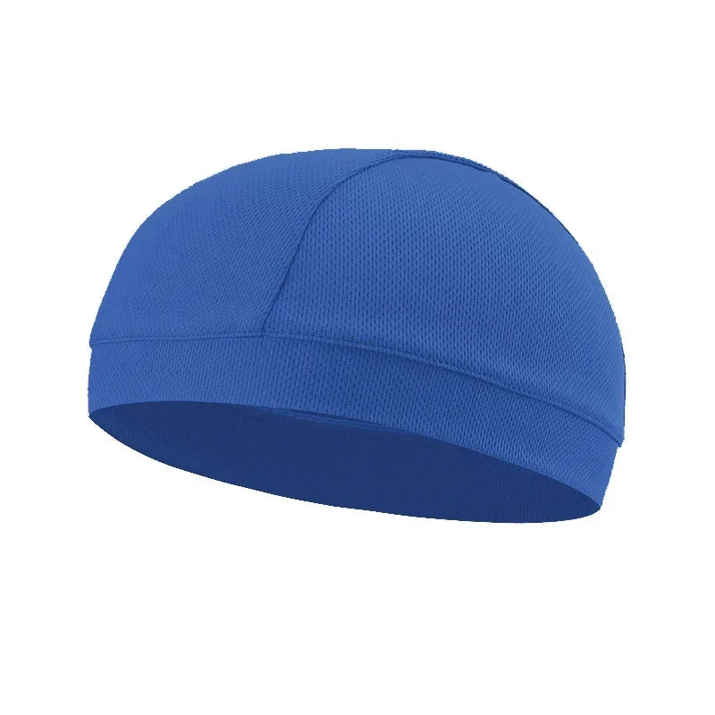 Summer Unisex Quick-dry Breathable Hat Motorcycle Bicycle Helmet Inner Liner Cap Outdoor UV Protection Hat Balaclava Cycling Cap