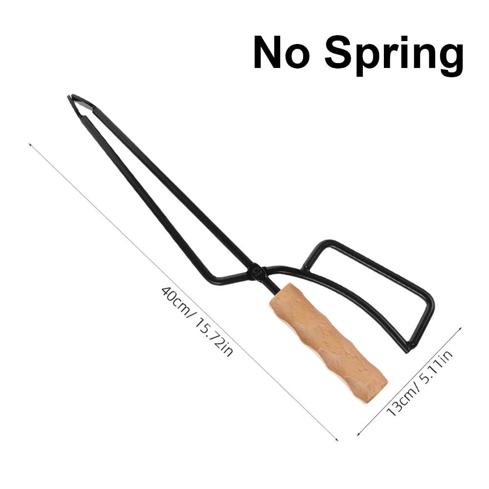 Fire Poker Camping Firewood Tongs Winter Fireplace Poker Camping Roasting Sticks Fire Pit Poker Picnic Portable Camping Supplies