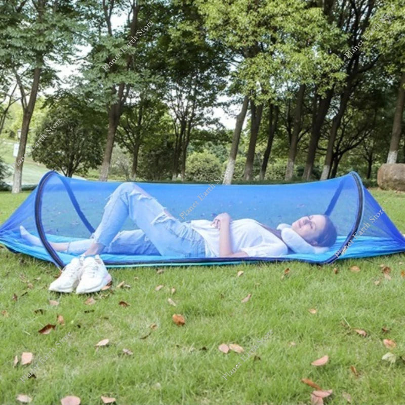 2025 Camping Hammock with Mosquito Net Sleeping Tent Hammock Suitable for Camping Outdoor Hammock for Garden with Storage Bag