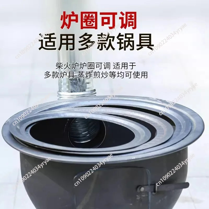 Camping Fire Pits Outdoor Grill Stand Camping Furnace Heating Wood Fire Stove Household Rural Portable Brazier Stove Stand