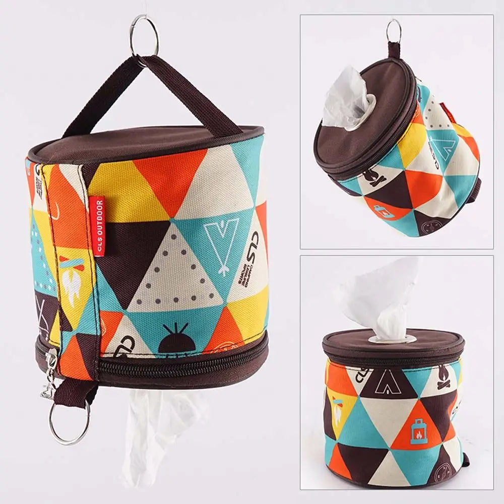Camping Tent Accessories Outdoor Tool Roll Tissue Case Roll Paper Storage Holder Roll Paper Storage Box Tissue Case Holder