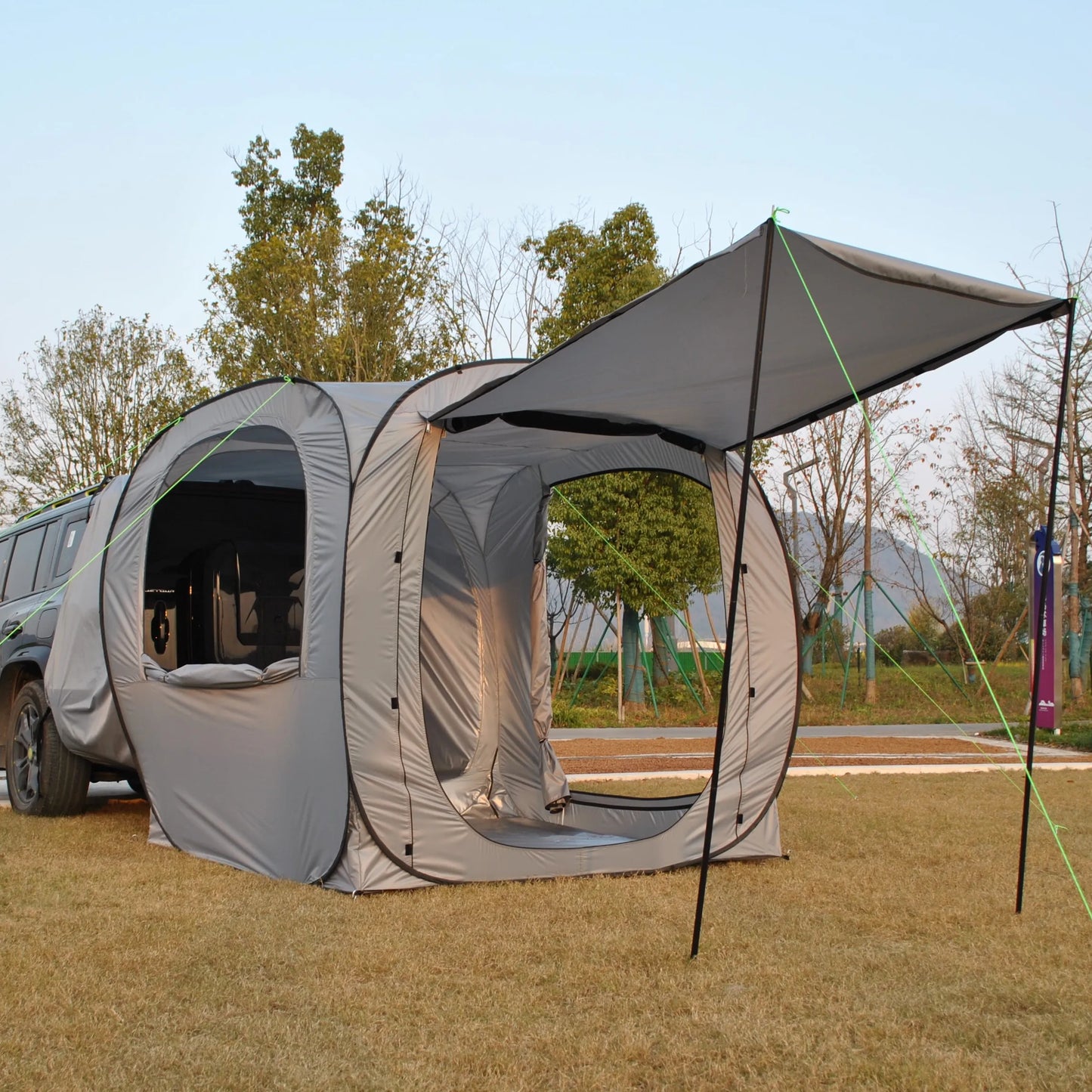 Suv Camping,tent one touch， camping trip, tram for 4 people, automatic, instant start, no need to build rear extension car, tent