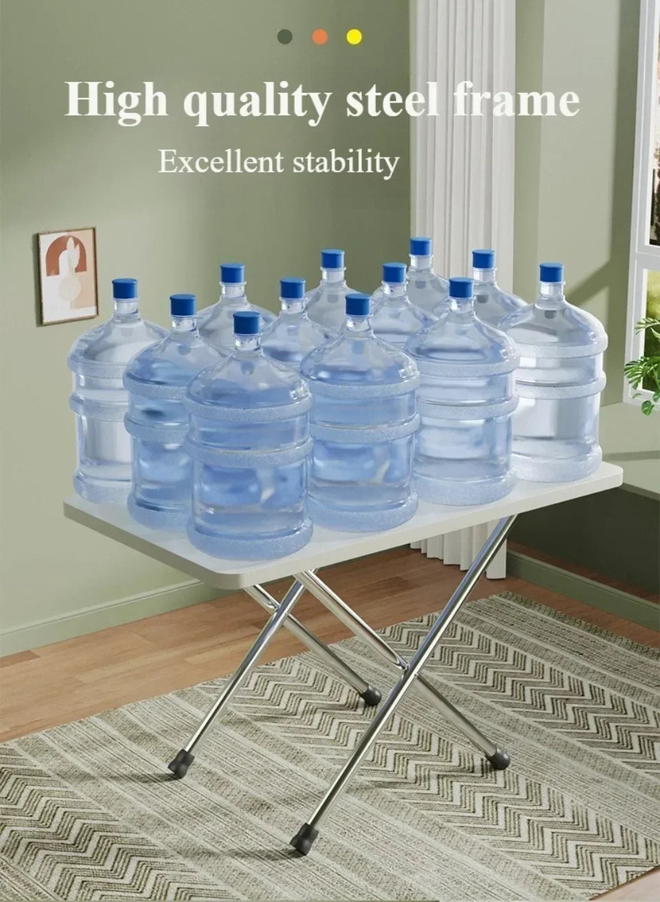 Folding Table Camping Not Easy Shake Durable Rectangular ShapeTable High Load-bearing Capacity Portable Camping Table Foldable