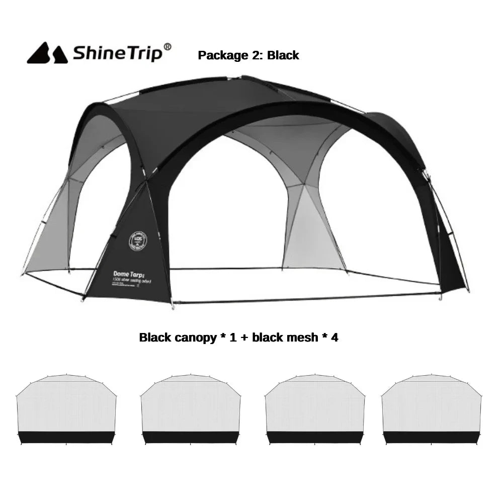 Camping Dome Tents for Outdoor, Tarp or Accessory, Big Canopy, Beach Awning, Waterproof Picnic Tent, 8-10 Persons