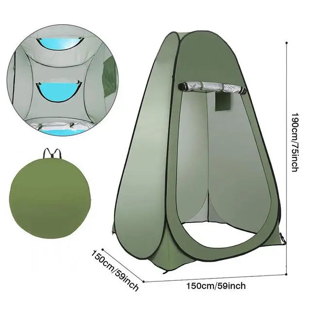 Portable Outdoor Camping Tent Shower Tent Bath Fitting Room Tent Shelter Camping Beach Private Toilet Camping Tent